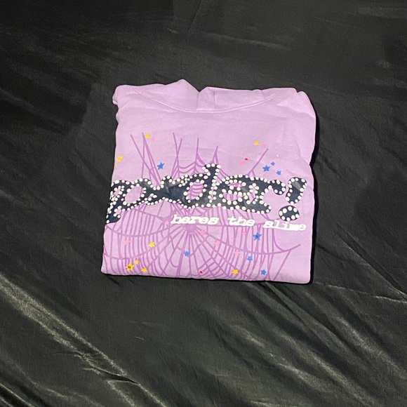 Purple Sp5der Sweater Hoodie - Picture 2 of 5